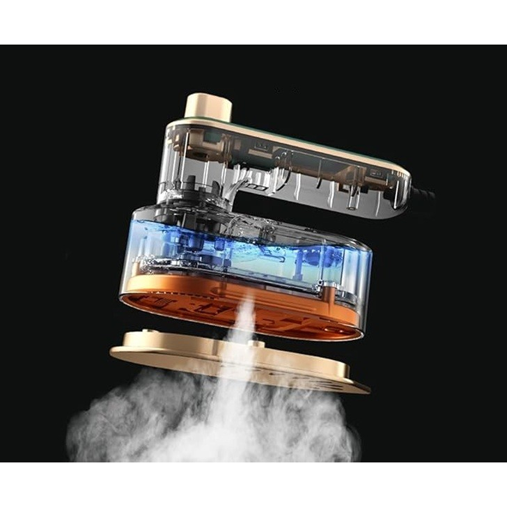 Mini fier de calcat portabil, pliabil cu abur, 40W, 50 ml, alb [4]