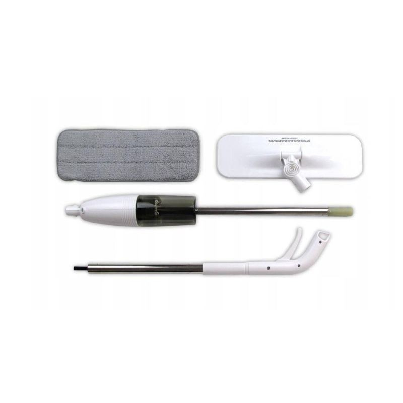 mop plat cu pulverizator si microfibra alb-negru [5]