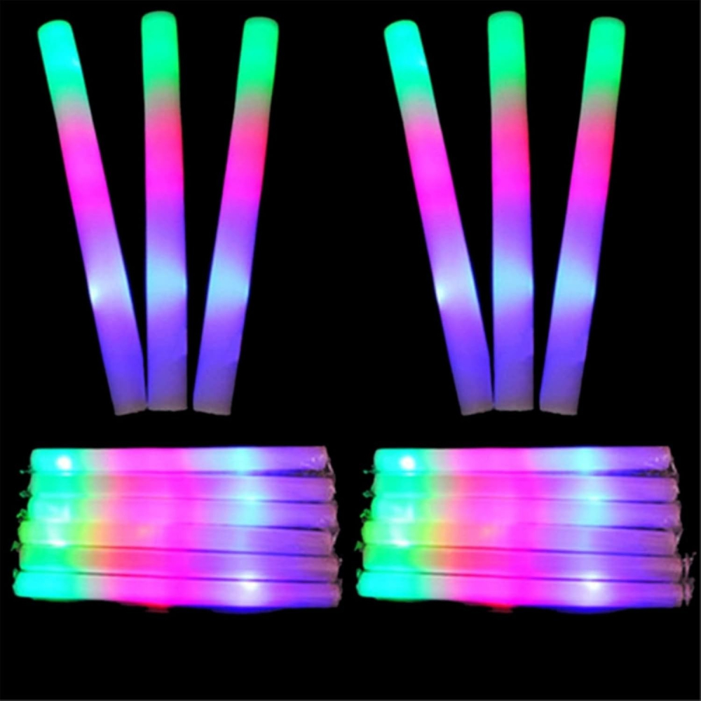 Pachet 10 Bagheta cu Led, lumini multicolore, burete moale, 48 x 4 cm [4]
