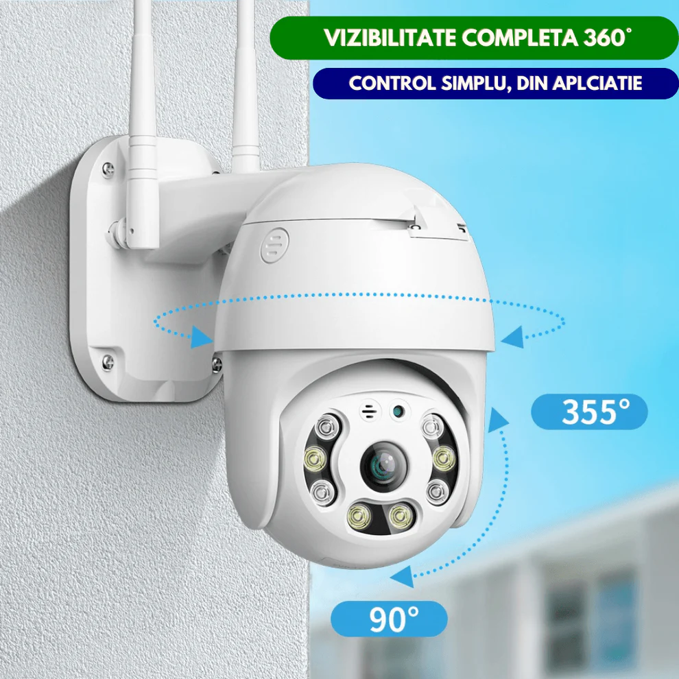 Camera Supraveghere PTZ 4MP UHD WiFi Night Vision Color – Pachet 2 Buc [4]