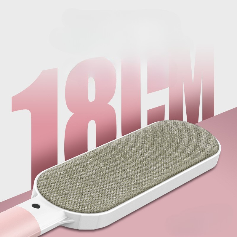 Perie electrostatica pentru curatarea parului si scamelor, 2 fete, autocuratare, 31 x 8.5 cm, roz [7]