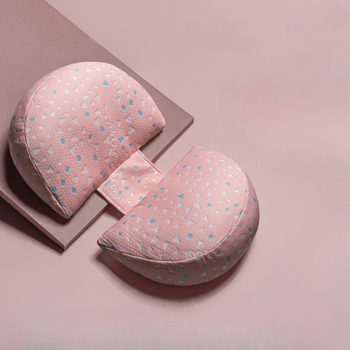 Perna pentru gravide, model reglabil, husa detasabila, forma H si U, roz [2]