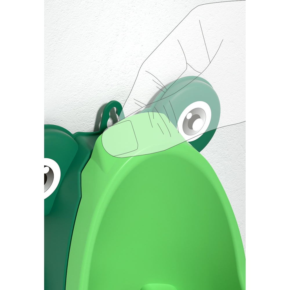 pisoar baieti forma broasca verde montare perete [7]