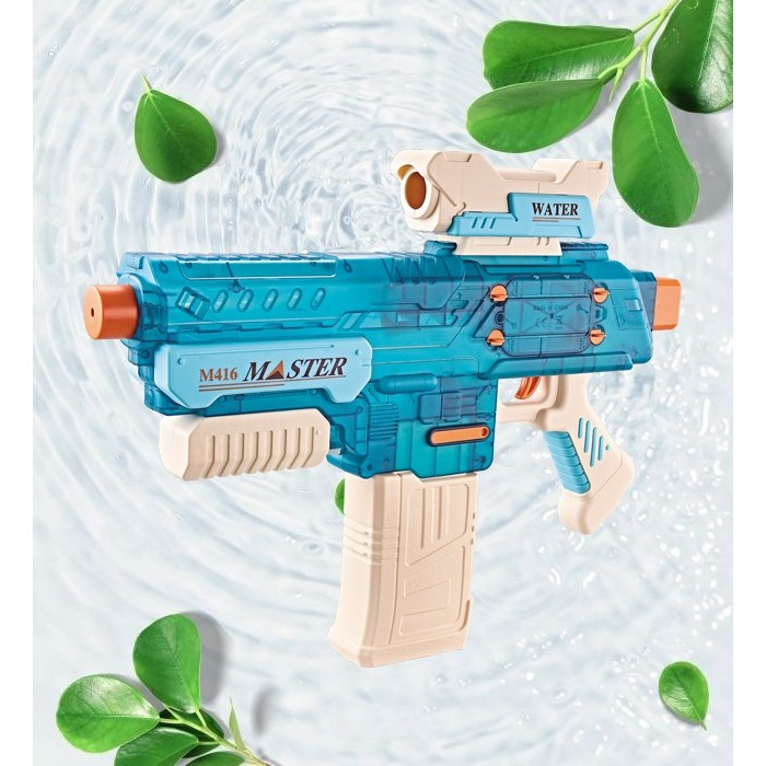 Pistol cu apa electric, rezervor 500 ml, incarcare USB, albastru [4]