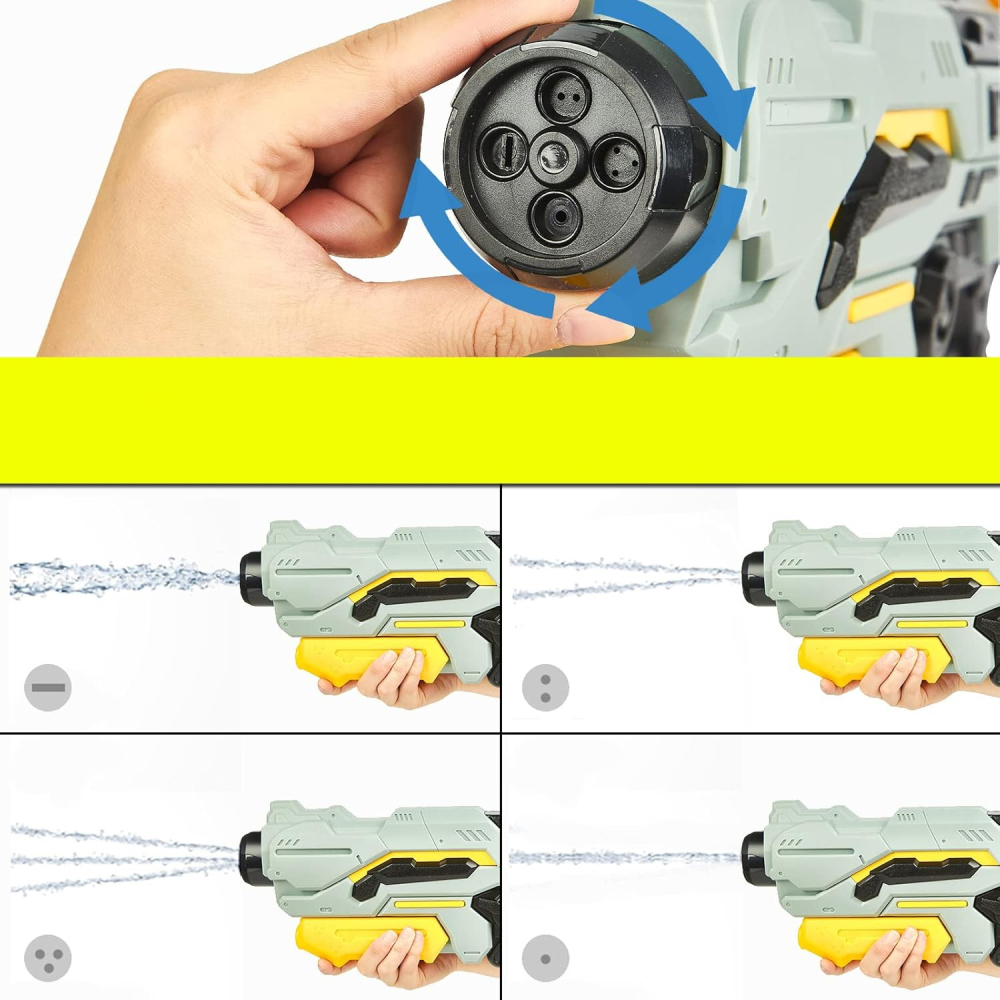 Pistol cu apa pentru copii, capacitate 1.5 L, jet puternic, plastic durabil [4]