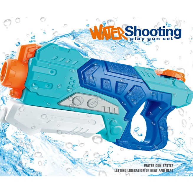 Pistol cu apa pentru copii, rezervor 500 ml, plastic, albastru [2]
