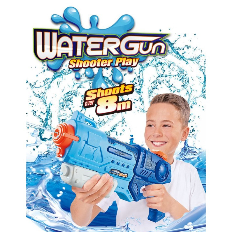 Pistol cu apa pentru copii, rezervor mare, plastic, albastru [6]