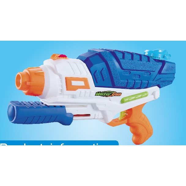 Pistol cu apa pentru copii, rezervor mare, plastic, albastru multicolor [3]