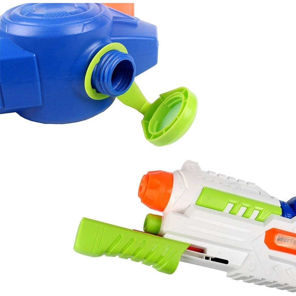 Pistol cu apa pentru copii, rezervor mare, plastic, albastru multicolor [3]