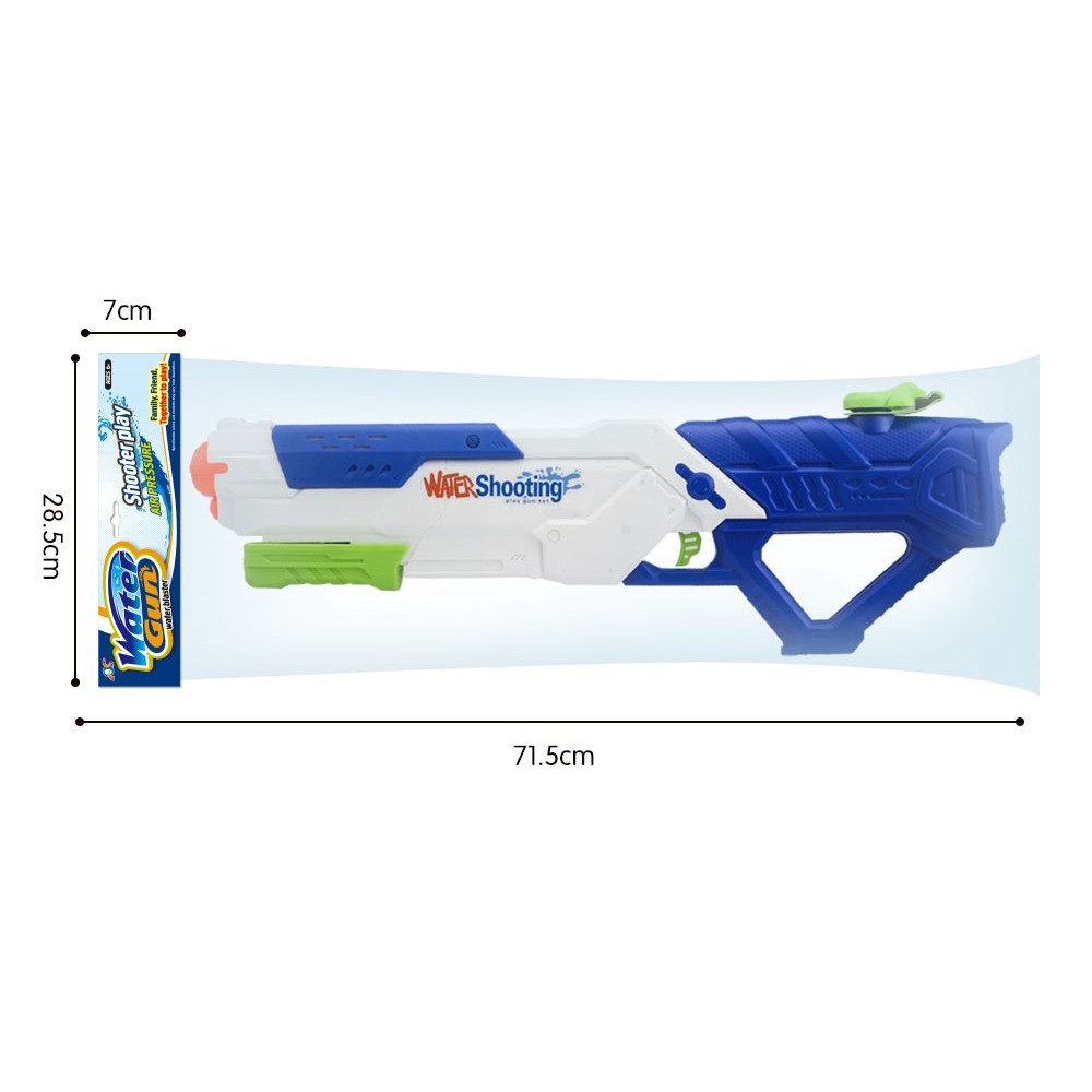 Pistol cu apa pentru copii, rezervor mare, plastic multicolor, 1200 ml [8]