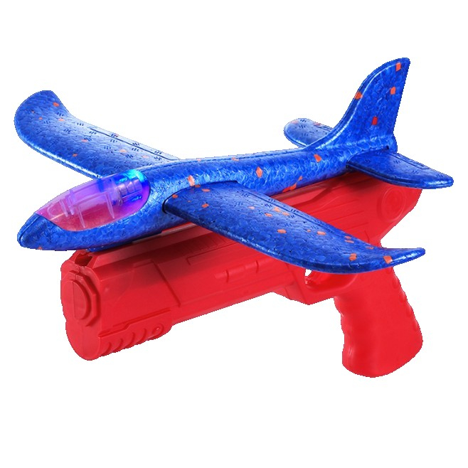 Pistol cu lansator de avion, jucarie interactiva, lansare pana la 10 m, plastic si spuma PPE [3]
