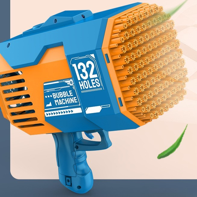 pistol baloane sapun 132 gauri lumini colorate albastru [3]