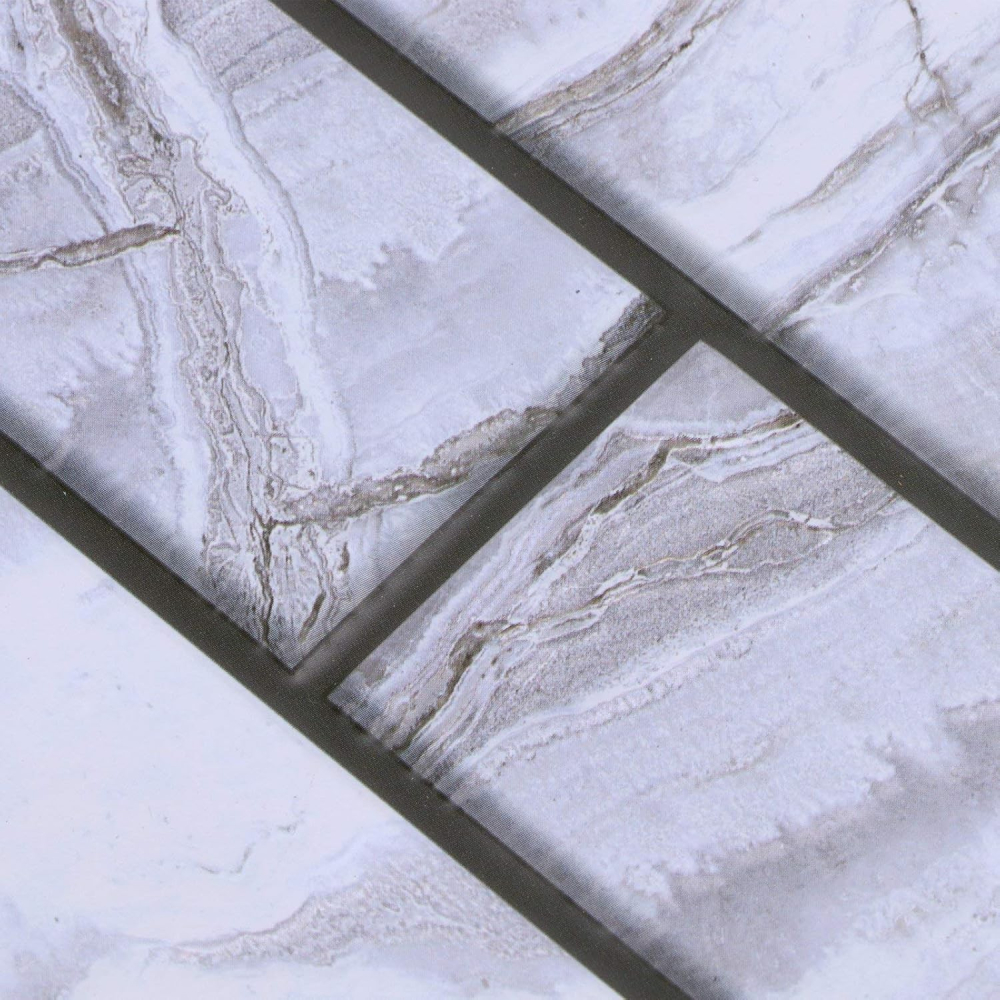 placi tapet autocolant 3D model marmura gri [2]