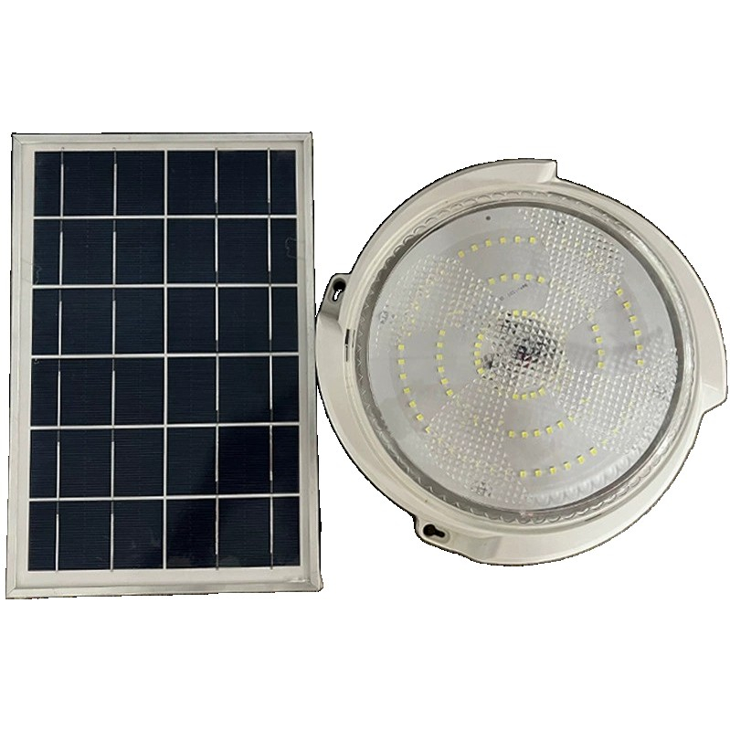 Plafoniera solara, 100 W, cu telecomanda, diametru 240 mm, alb rece [6]