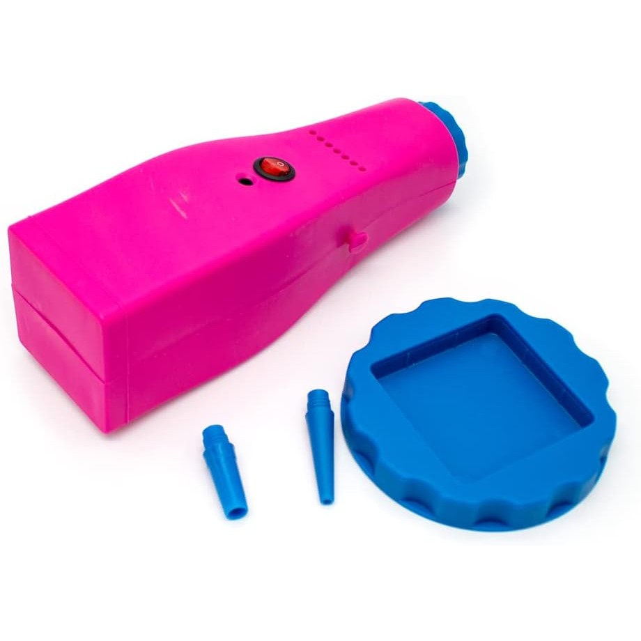 Pompa electrica portabila pentru umflat baloane, 380W, plastic, roz [6]