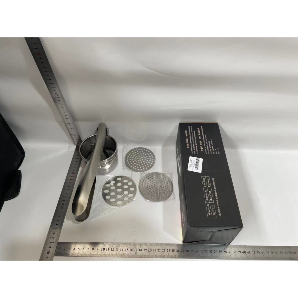 Presa storcator manual pentru fructe si legume, inox, 3 discuri interschimbabile, ergonomic [6]
