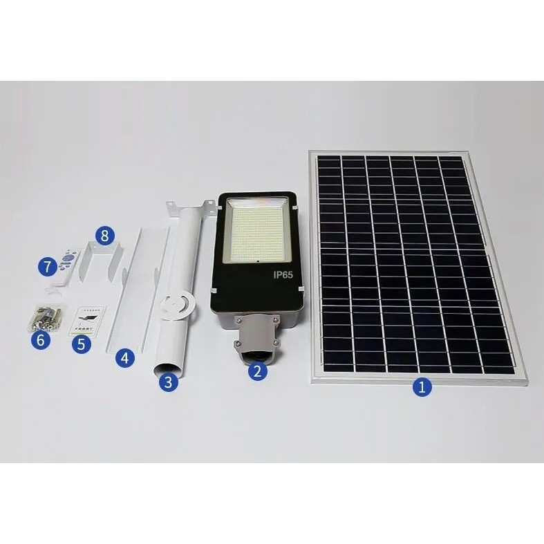 Proiector LED pentru stalp si perete, 240 COB LED, 50 W, cu panou solar si telecomanda [2]