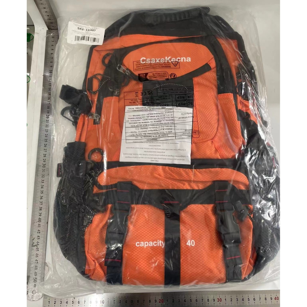 Rucsac multifunctional de alpinism, capacitate 36-55 L, impermeabil, cu slot USB, bretele reglabile [7]