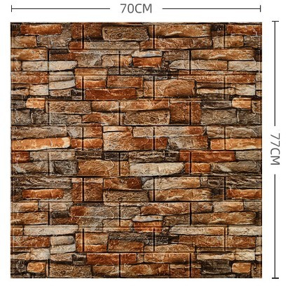 Set 10 placi tapet 3D, model caramida, autoadeziv, polietilena 3 mm [4]