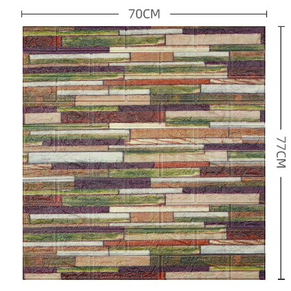 Set 10 placi tapet 3D, model caramida, autoadeziv, polietilena 3 mm [4]