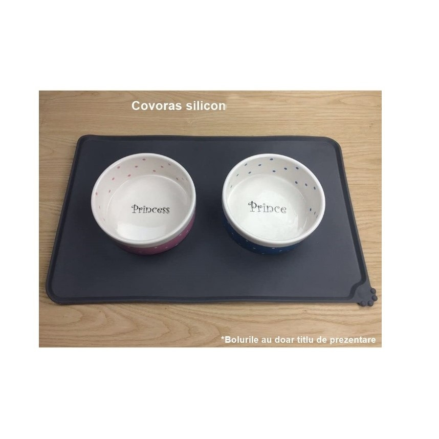 covoras silicon animale antiderapant margini ridicate negru [5]