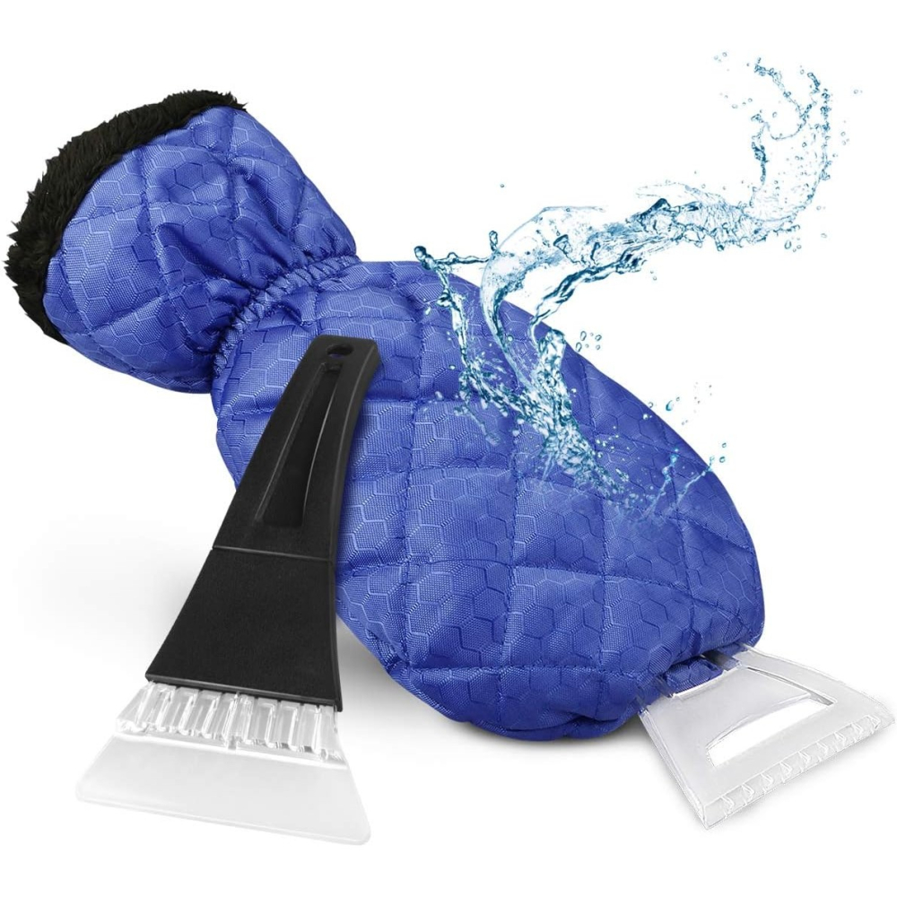 set manusa si racleta zapada impermeabil albastru [5]