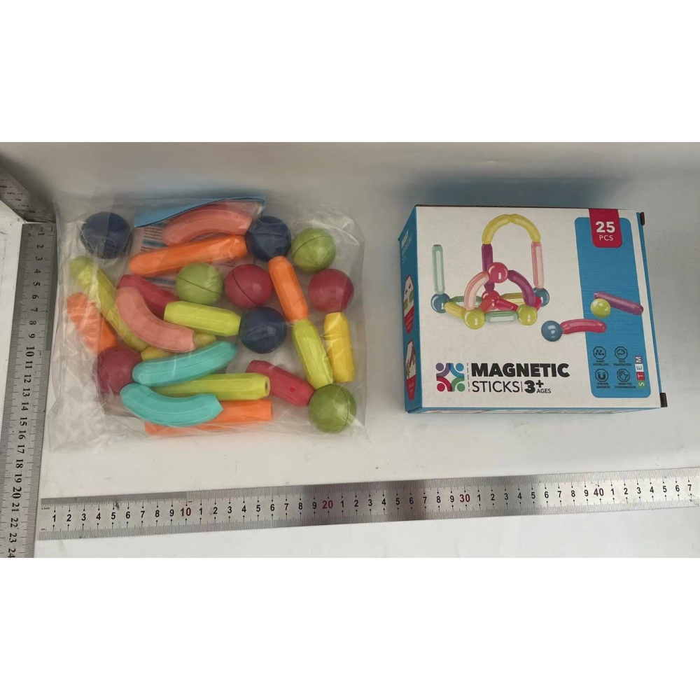 set 25 piese magnetice constructie plastic ABS multicolor [7]