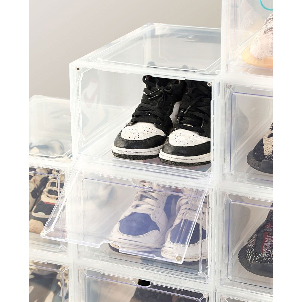 organizator pantofi transparent cu usa magnetica 36x28x21 cm [3]