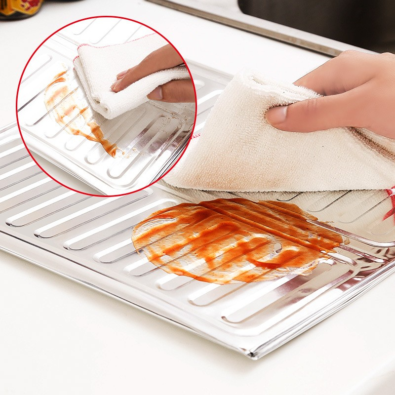 placa protectie aragaz pliabila aluminiu gri [3]