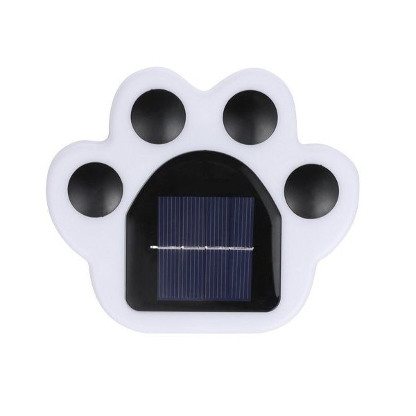 Set 4 lampi solare LED pentru gradina, model laba de urs, alimentare solara, carcasa ABS negru/alb [3]
