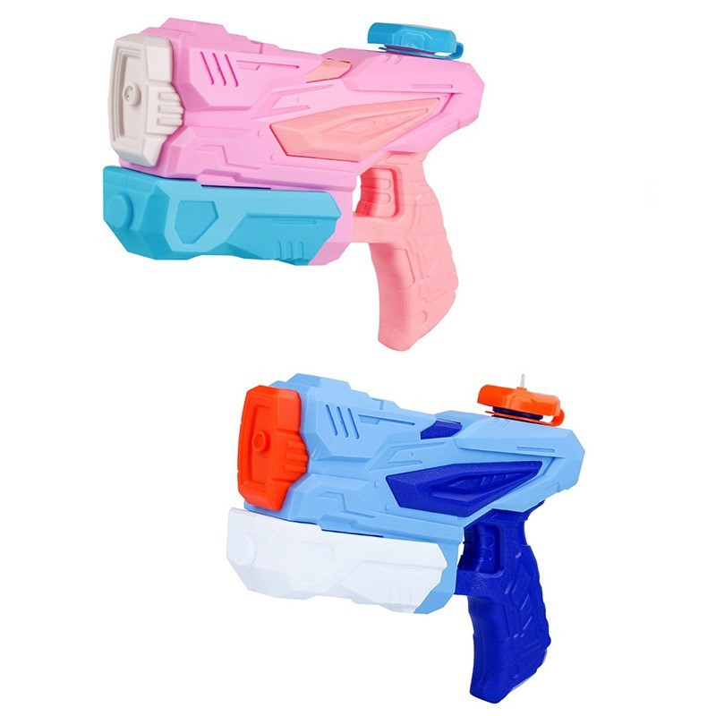Set 4 pistoale cu apa pentru copii, capacitate 300 ml, culori albastru si roz, varsta 6 ani+ [4]