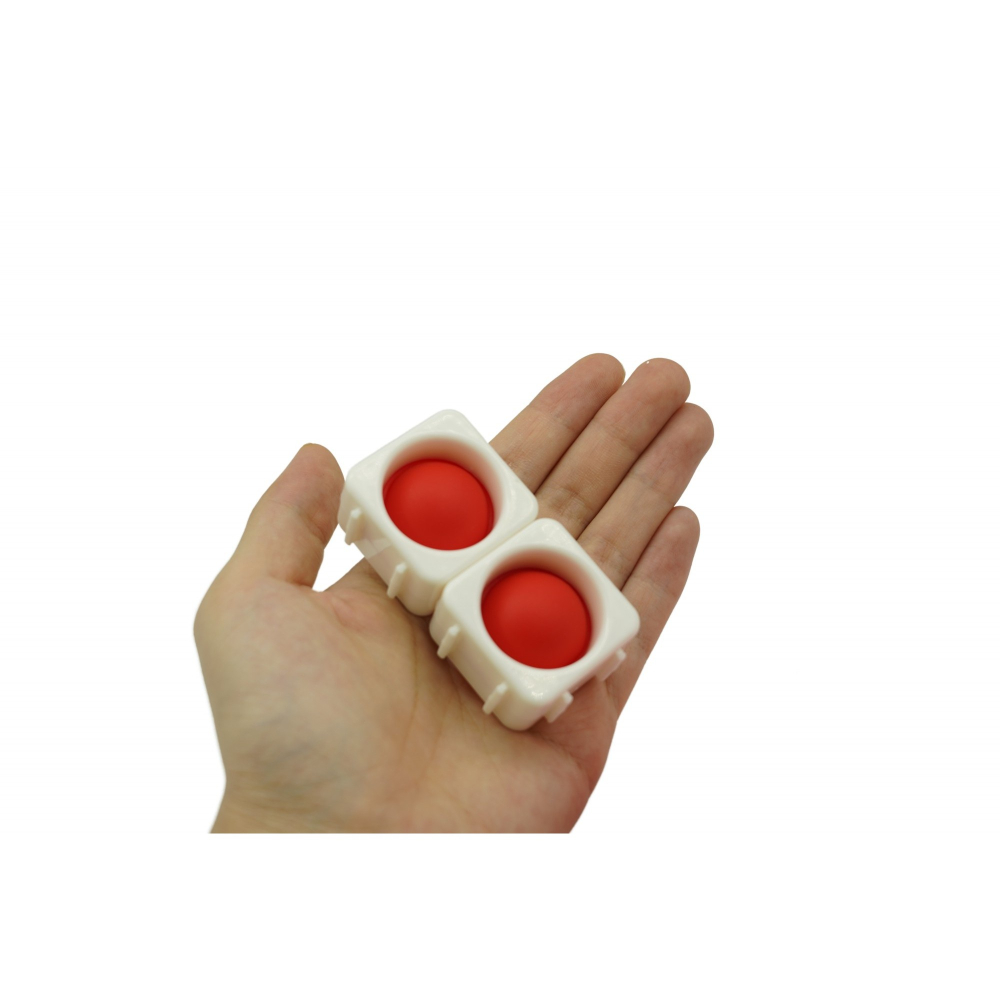 Set 8 blocuri de constructie din silicon, Pop Bubble, puzzle senzorial, multicolor [3]