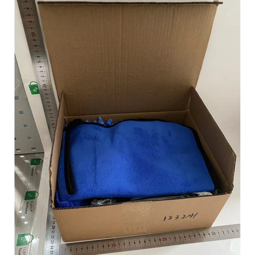 Set accesorii pentru curatare auto, 25 piese, din PP si microfibra, albastru-negru [4]