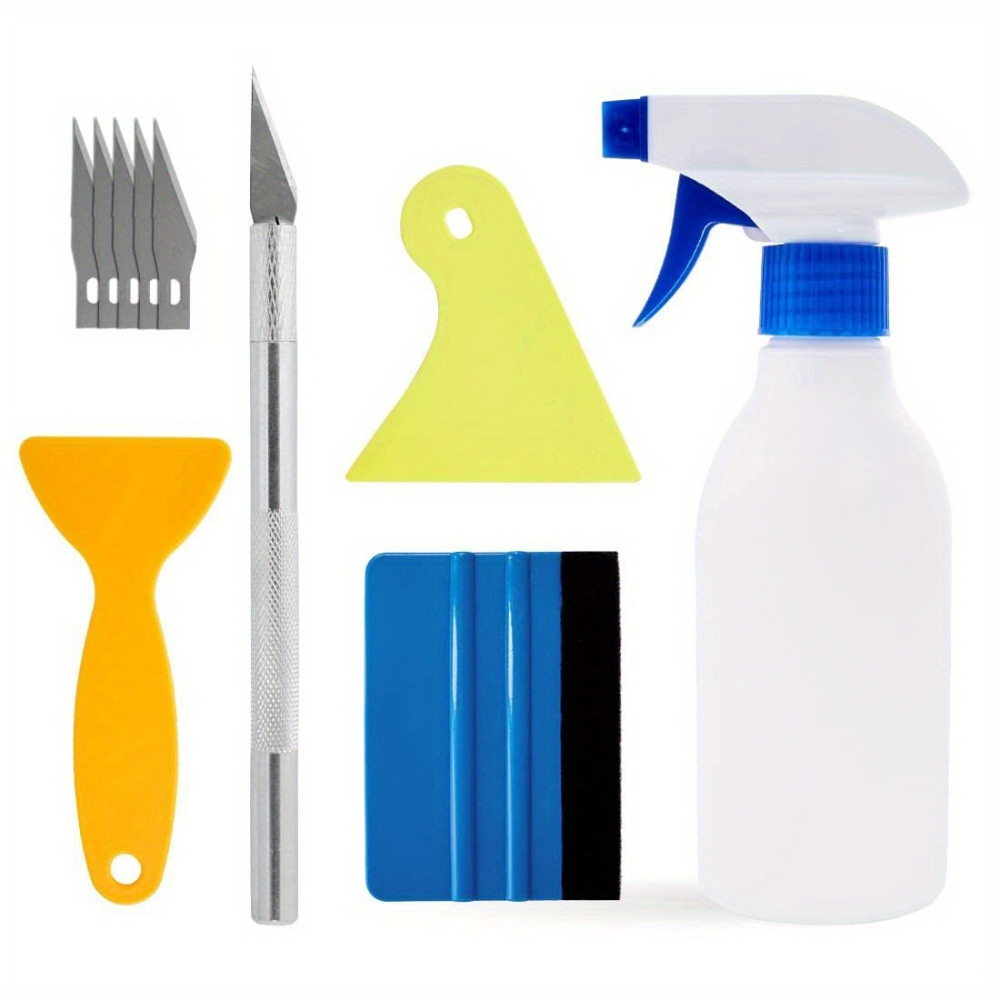 Set accesorii pentru tonarea masina, 10 piese, lame si palete, plastic PP multicolor [2]