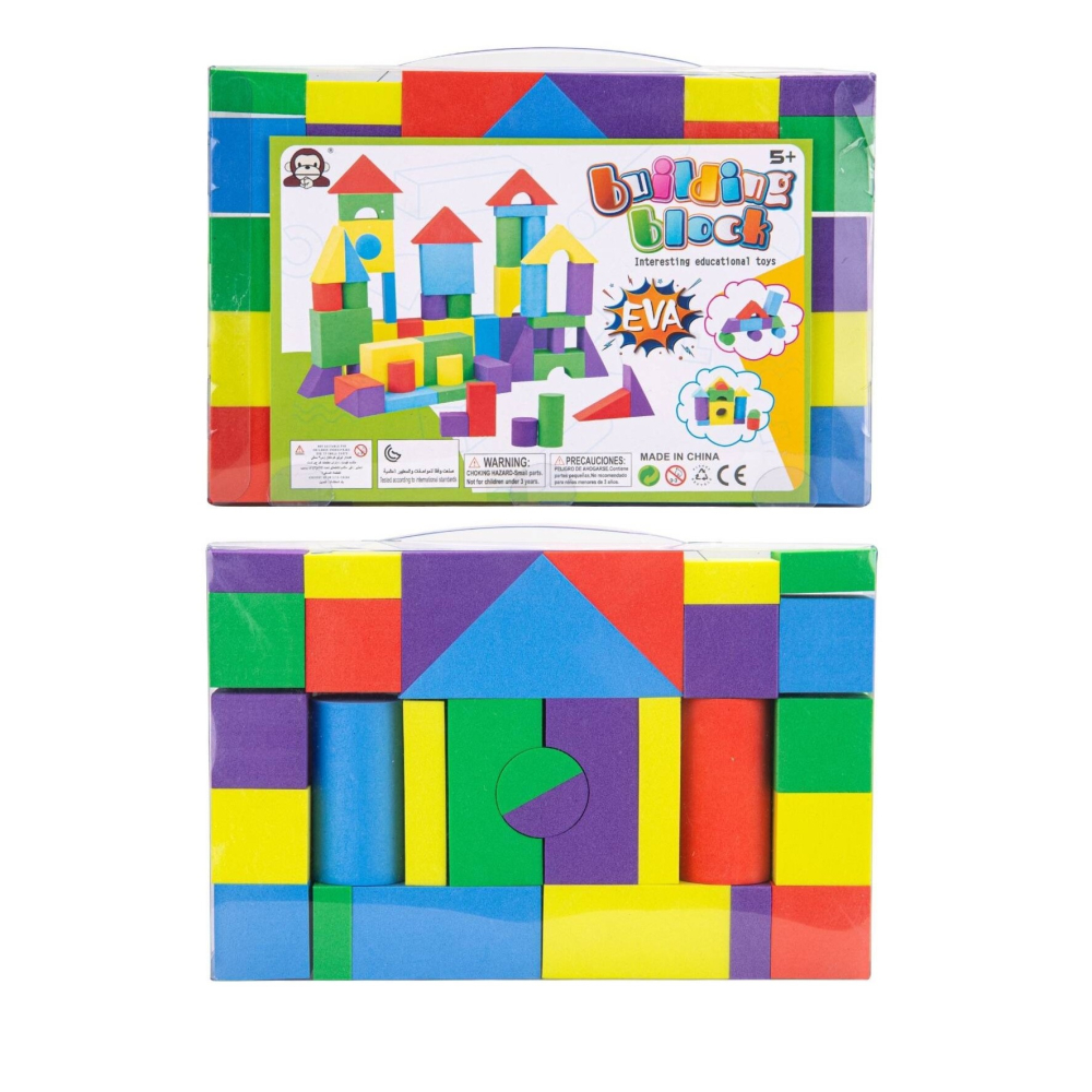 set blocuri constructie spuma eva 29 piese multicolor [2]