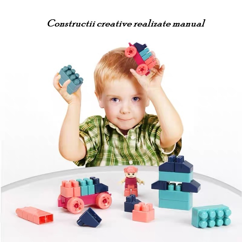 Set constructii, casa si curte, 251 piese, plastic rezistent, multicolor [5]