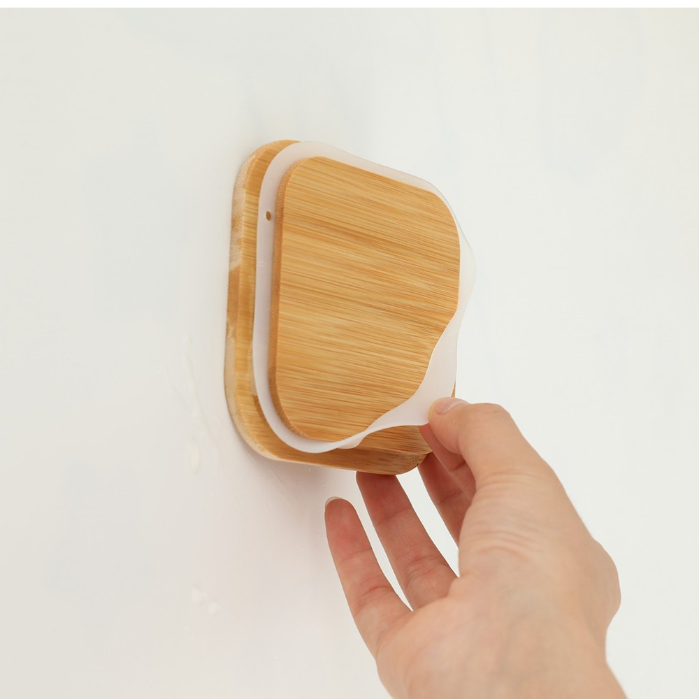 set cutii depozitare alimente plastic capac bambus [5]