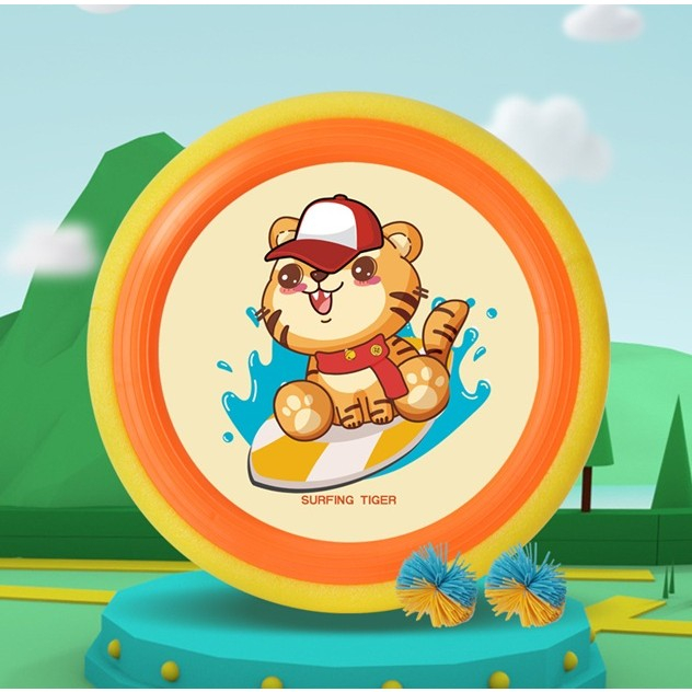 Set Interactiv Frisbee, 2 Palete Elastice, 4 Mingi, Diametru 30 cm, Multicolor [4]