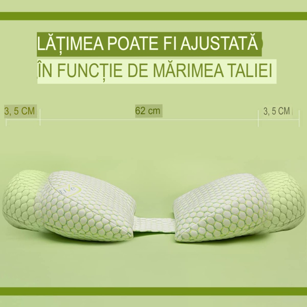 Set perna pentru gravide, reglabila cu husa detasabila, forma H si U, verde [6]