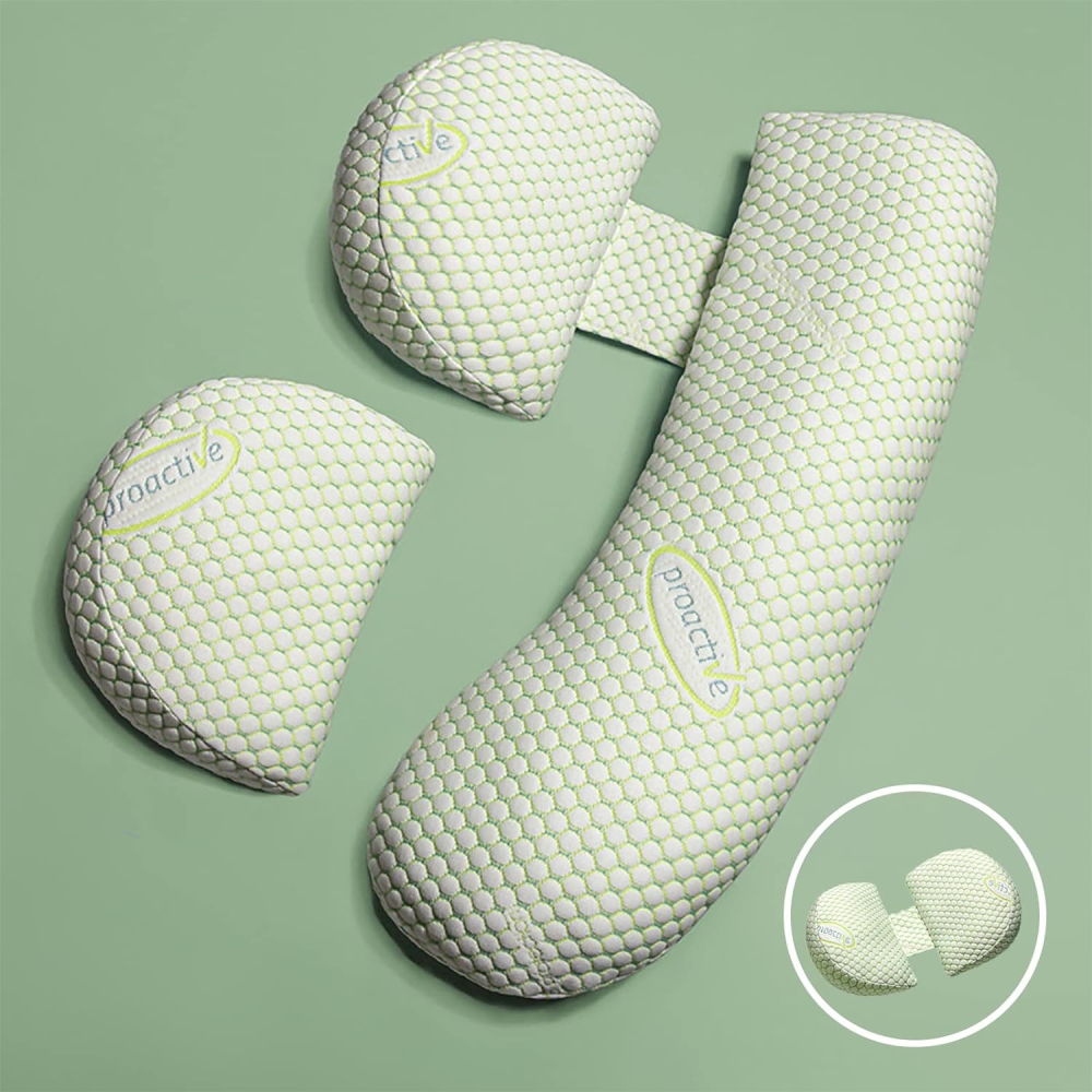 Set perna pentru gravide, reglabila cu husa detasabila, forma H si U, verde [10]