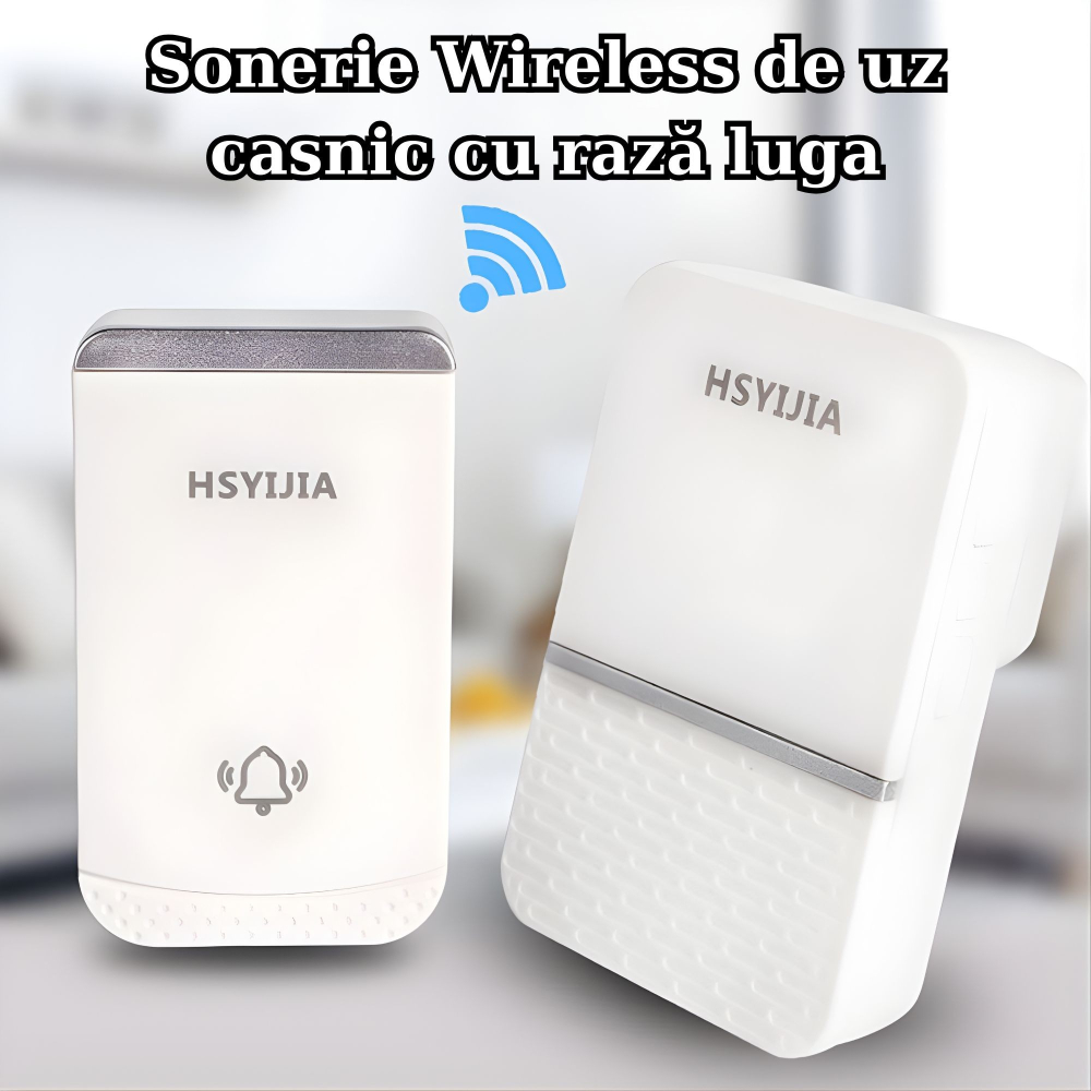 Sonerie wireless, kit cu 2 receptoare, 38 melodii, rezistenta la stropi [2]