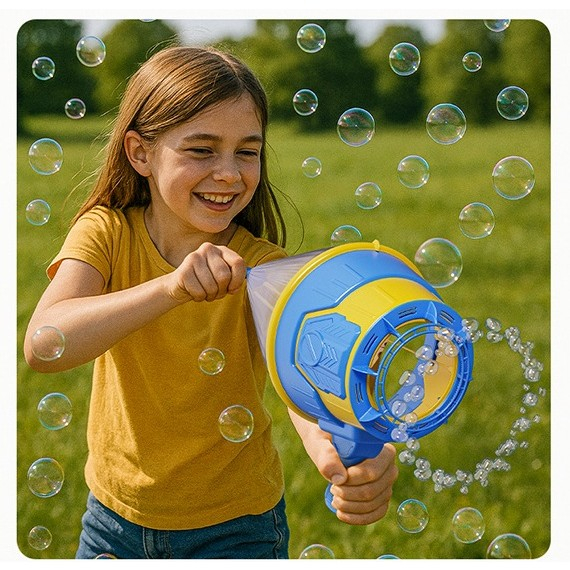 Suflator de baloane, model automat, pentru copii 4-6 ani, plastic albastru [3]