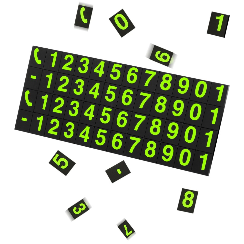 Suport numar telefon, afisaj parcare temporara, compact, negru [3]