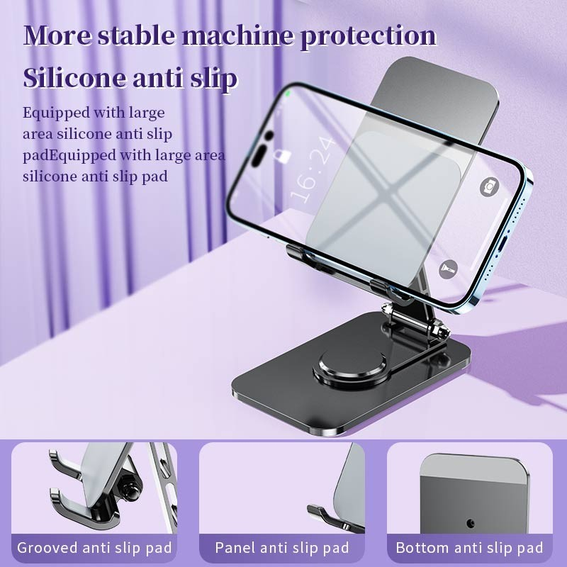 suport telefon pliabil aliaj aluminiu birou [4]