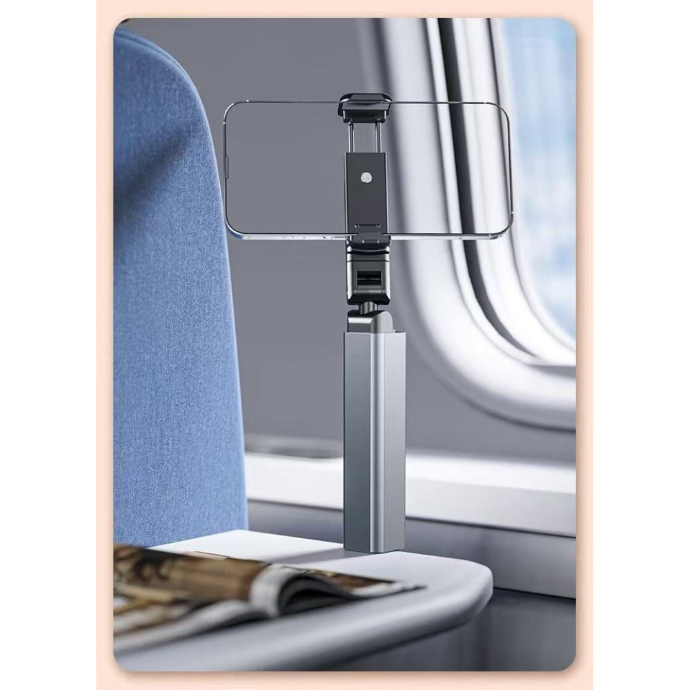 suport telefon mobil portabil pliabil telescopic rotativ plastic gri [5]