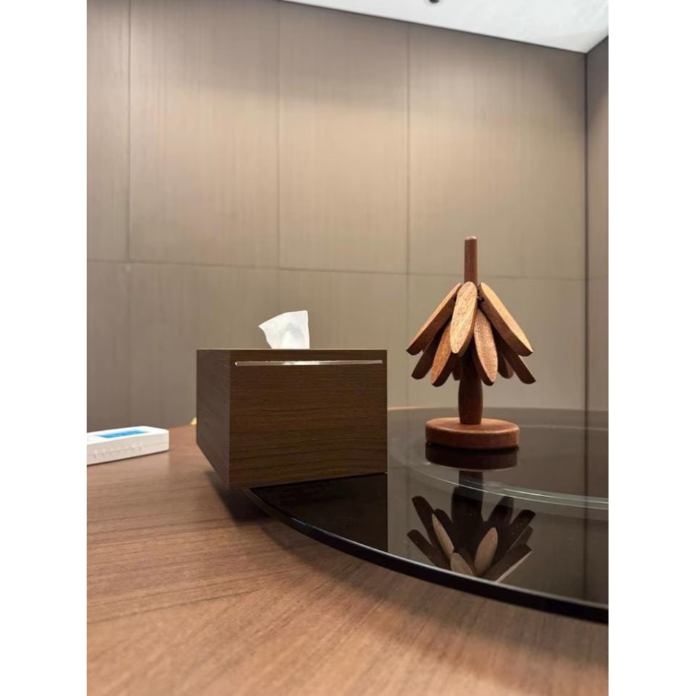 Suport termic pentru vase fierbinti, bambus, rezistent la caldura, maro inchis, 21 x 13.5 cm [3]