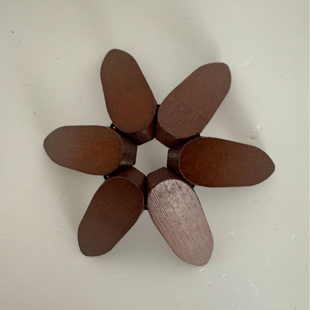 Suport termic pentru vase fierbinti, bambus, rezistent la caldura, maro inchis, 21 x 13.5 cm [5]