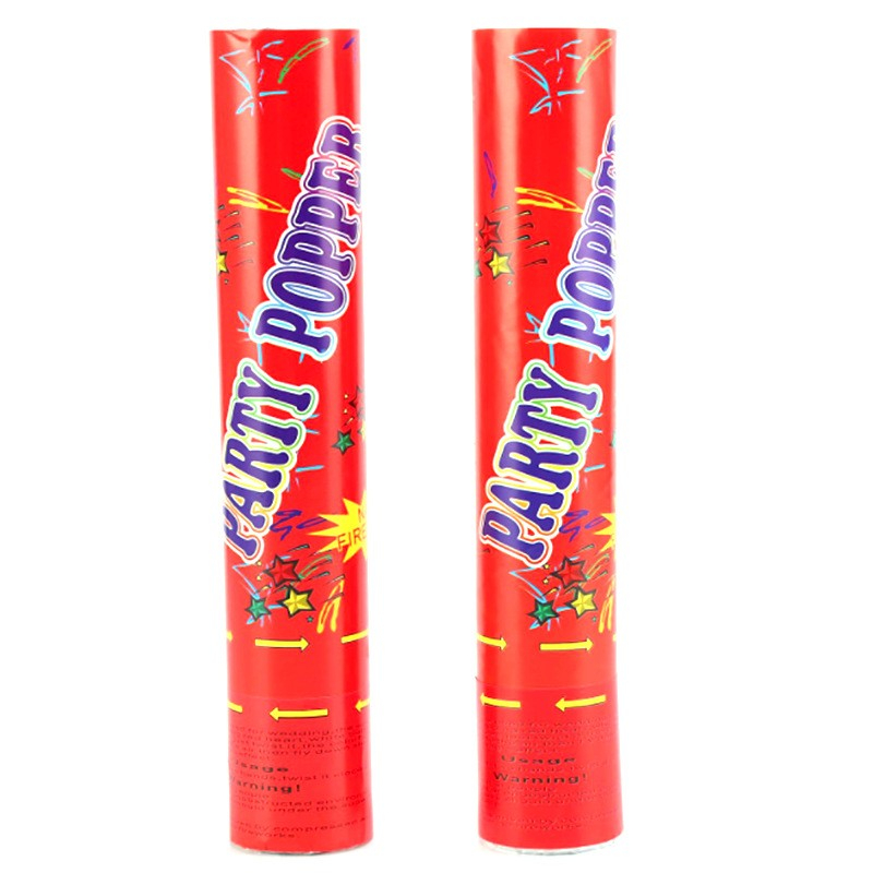 Tub confetti, Party Pooper, eliberare prin rasucire, hartie multicolora, 40x5 cm [3]