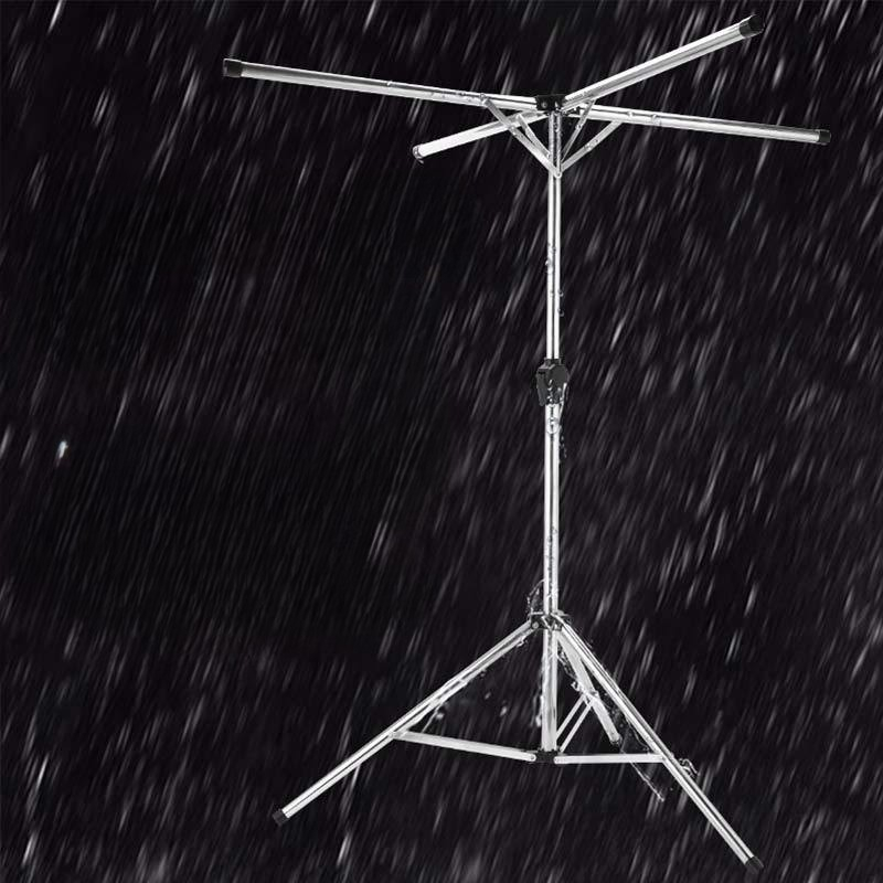 Uscator de rufe pliabil, telescopic, 4 brate, otel inoxidabil, rezistent la vreme [2]