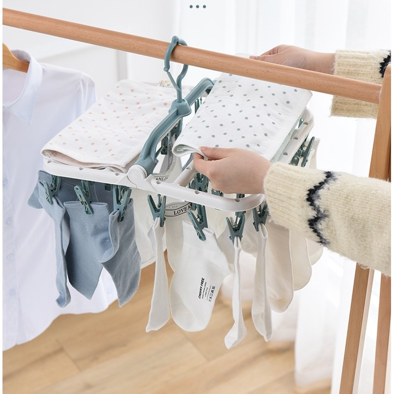 uscator rufe suspendat 40 carlige rotire 360 grade alb albastru [4]